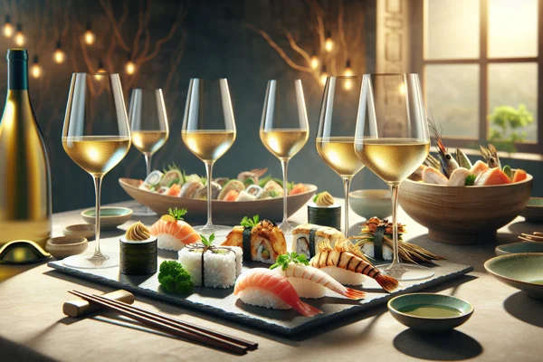 Abbinamento perfetto: vini bianchi dolci con sushi e sashimi